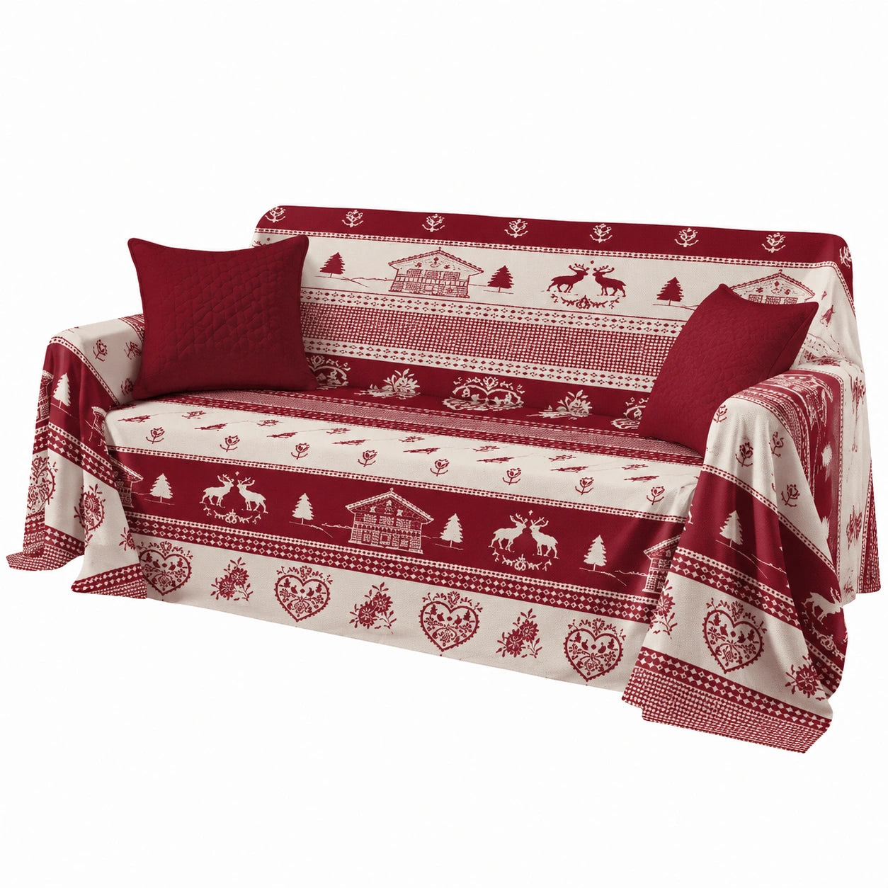 Copritutto Multiuso in Cotone 100% per Divano e Letto - Misura Maxi (500x300)